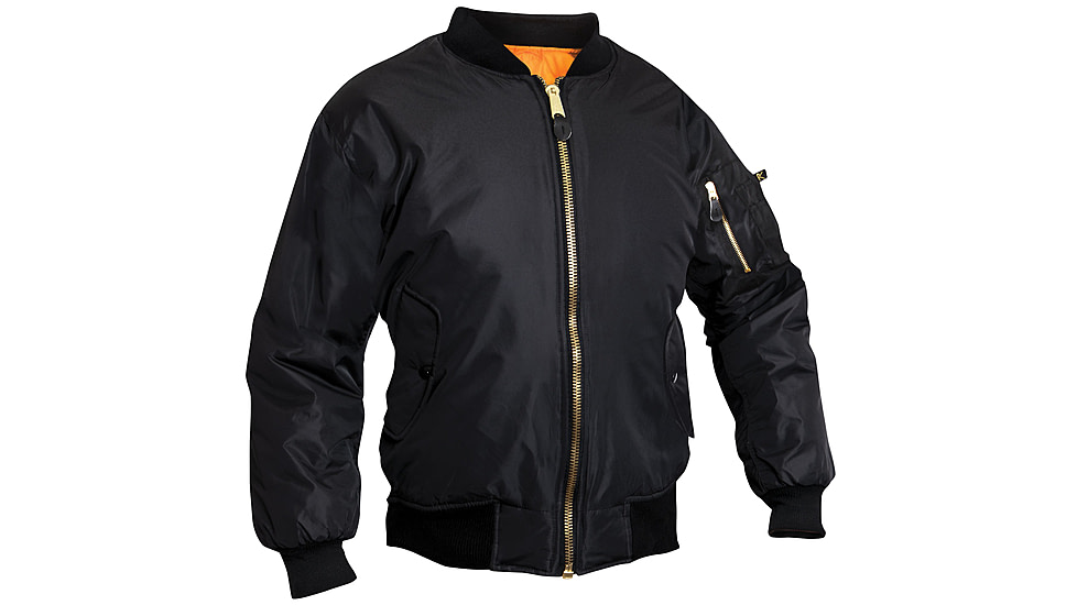 Rothco MA-1 Flight Jacket - Womens, Black, Medium, 7313-M