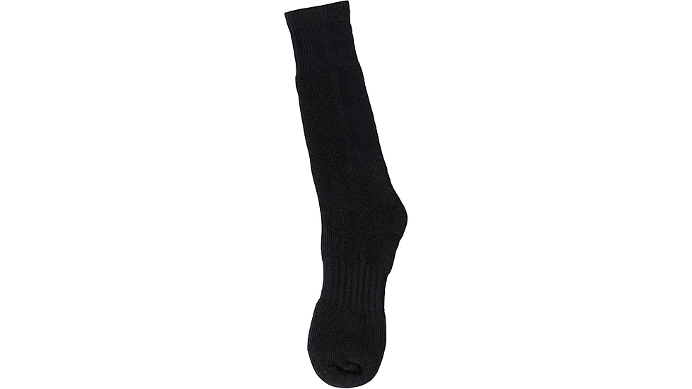 Rothco Wool Blend Mid-Calf Winter Socks, Black, Medium, 64110-Black-M