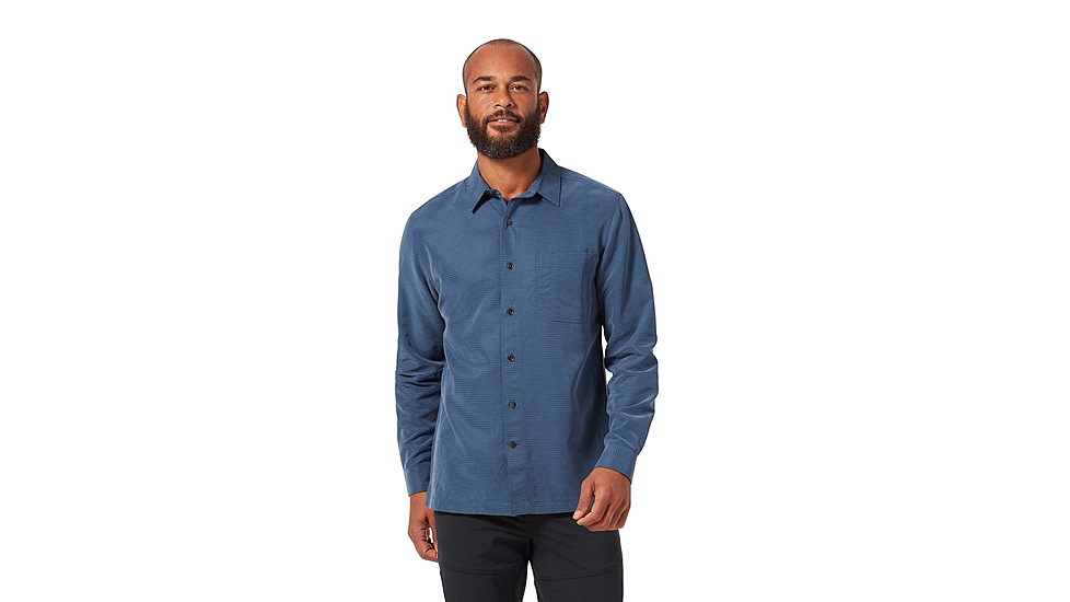 Royal Robbins Desert Pucker Dry Long Sleeve, Collins Blue, Small, 72221-751-S