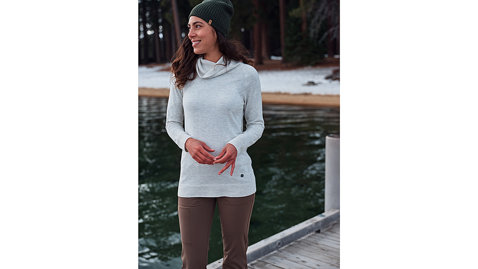 Royal Robbins Westlands Funnel Neck - Womens, Rustic Htr, Large, Y617018226L
