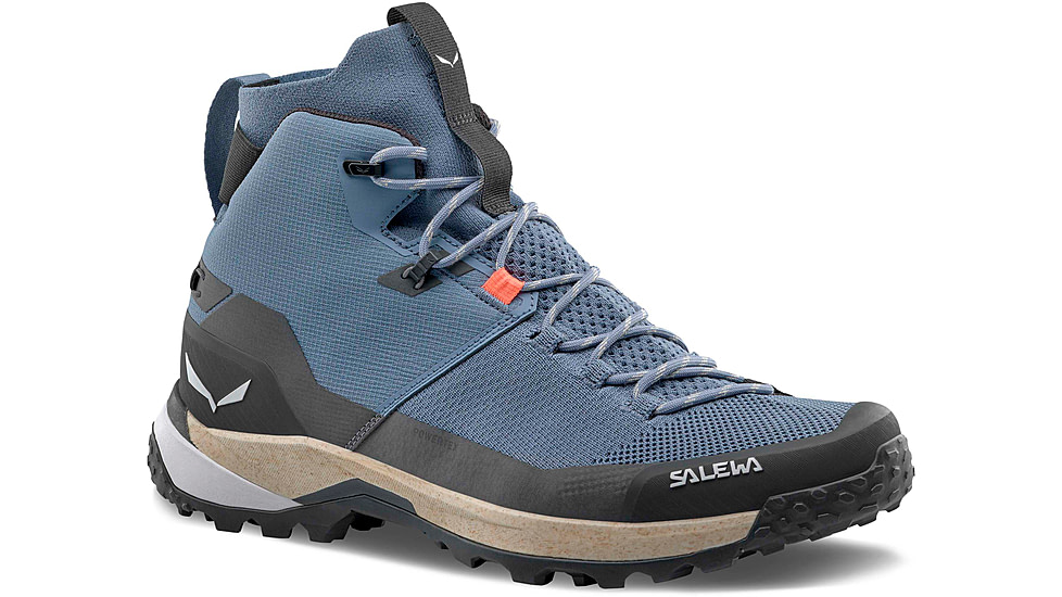 Salewa Puez Knit Mid PTX Hiking Boots - Mens, Java Blue/Black, 9 US, 00-0000061434-8769-9