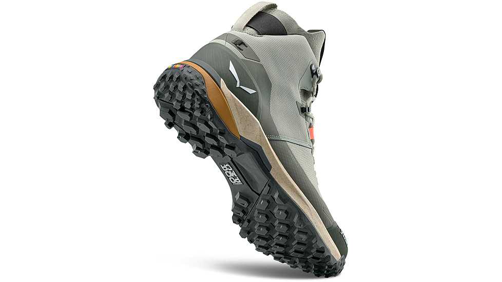 Salewa Puez Knit Mid PTX Hiking Boots - Mens, Shadow/Dark Olive, 11 US, 00-0000061434-5136-11