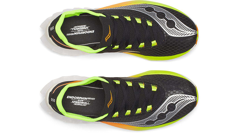 Saucony Endorphin Pro 4 - Mens, Black/VO2, 12.5, S20939-343-M-12.5