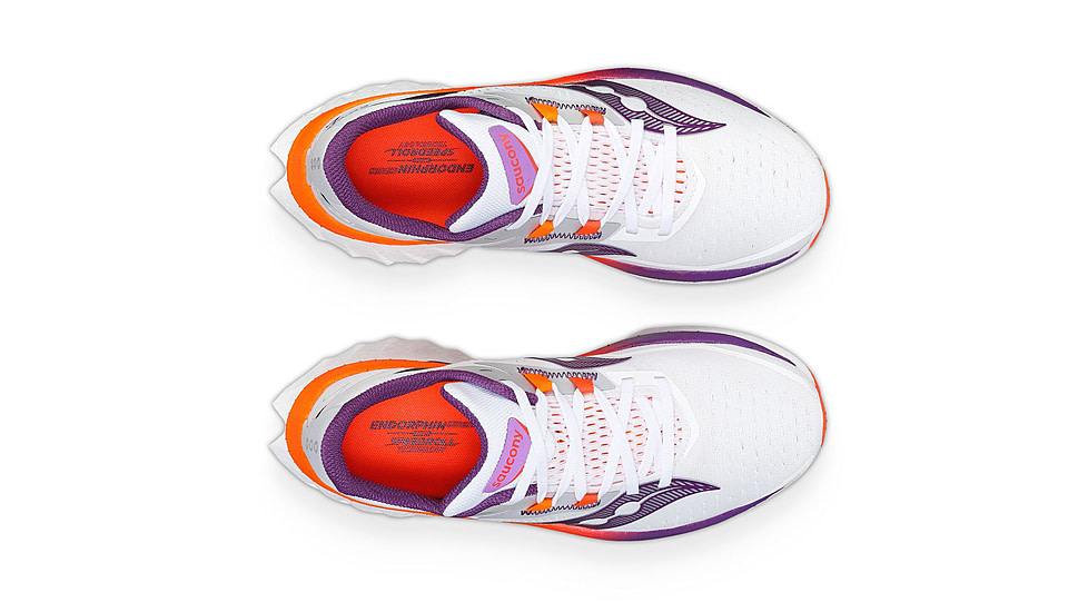Saucony Endorphin Speed 4 Shoes - Womens, White/Violet, 8.5, Medium, S10940-129-100-M-8.5