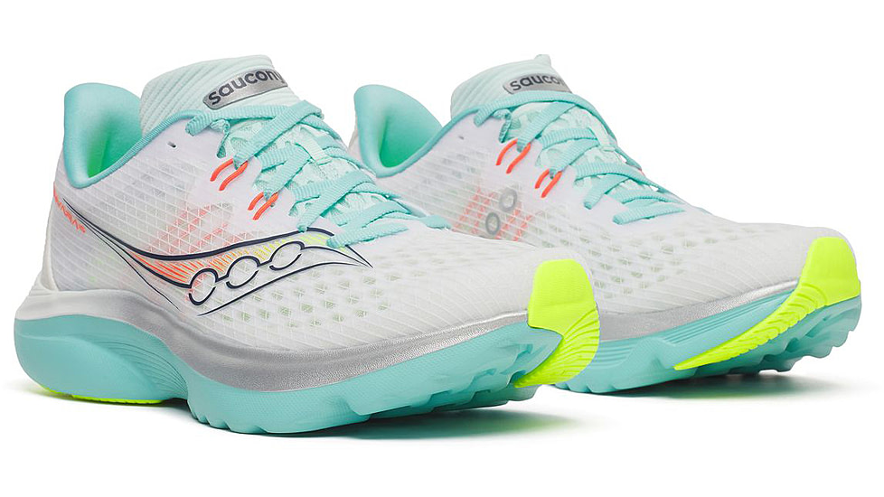 Saucony Kinvara 16, White/Aqua, 9.5, S11020-130-9.5