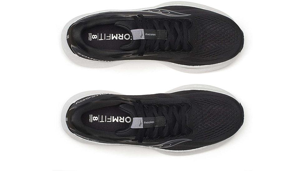 Saucony Ride 18 - Mens, Black/White, 10, S21000-100-M-10