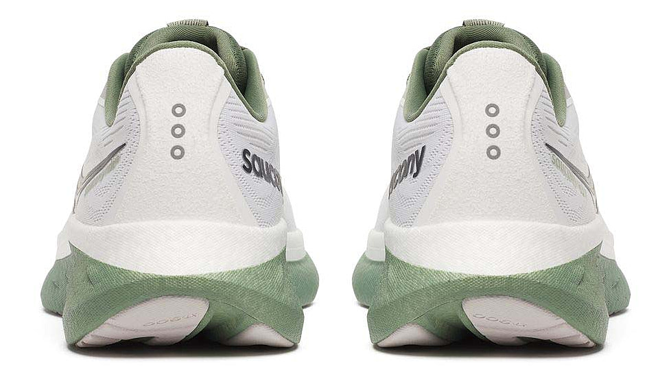 Saucony Ride 18 - Mens, White/Olivine, 12, S21000-138-M-12