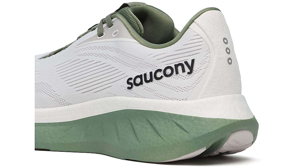 Saucony Ride 18 - Mens, White/Olivine, 12, S21000-138-M-12