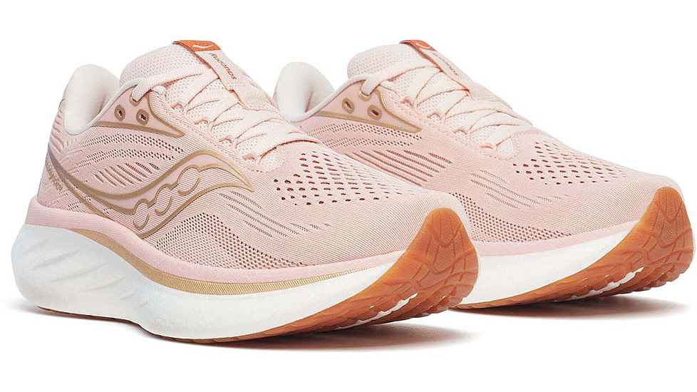 Saucony Ride 18 - Womens, Cameo/Peony, 7, S11000-223-M-7