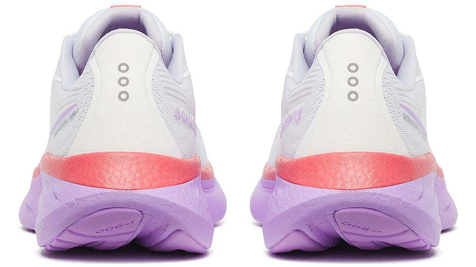 Saucony Ride 18 - Womens, White/Coral, 10, S11000-240-M-10