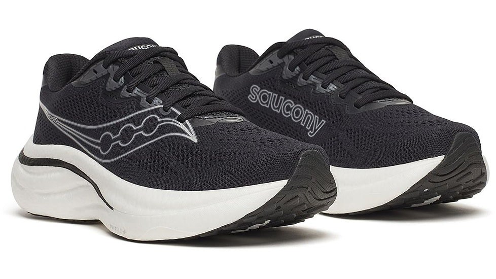 Saucony Ride 19, Black/Silver, 12, S11055-100-12