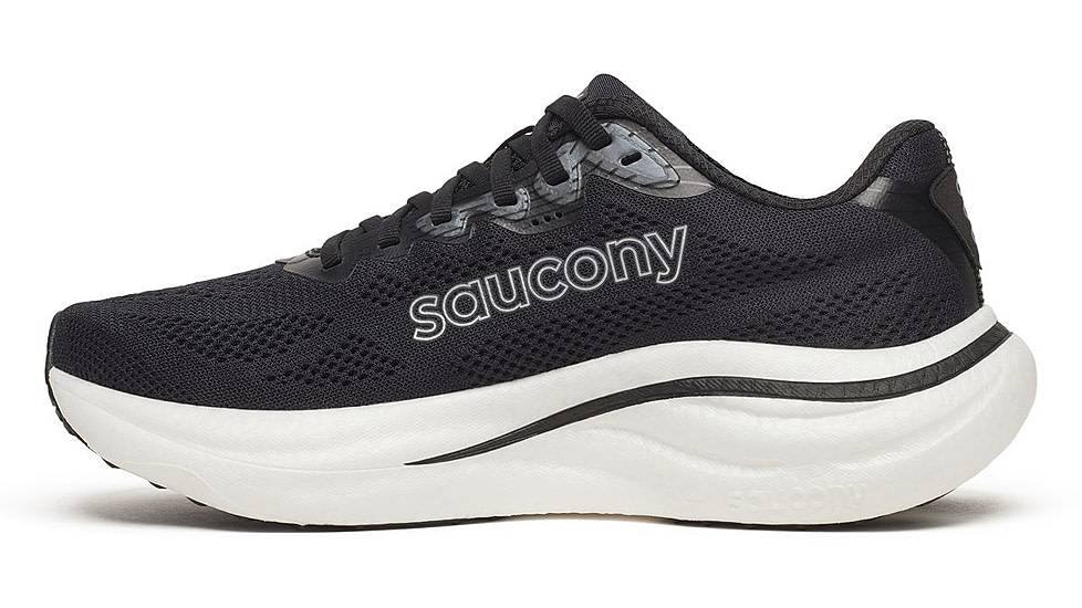 Saucony Ride 19, Black/Silver, 12, S11055-100-12
