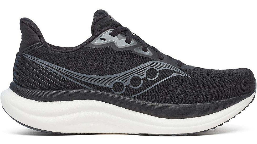 Saucony Triumph 23 - Mens, Black/White, 9.5, S21023-200-M-9.5