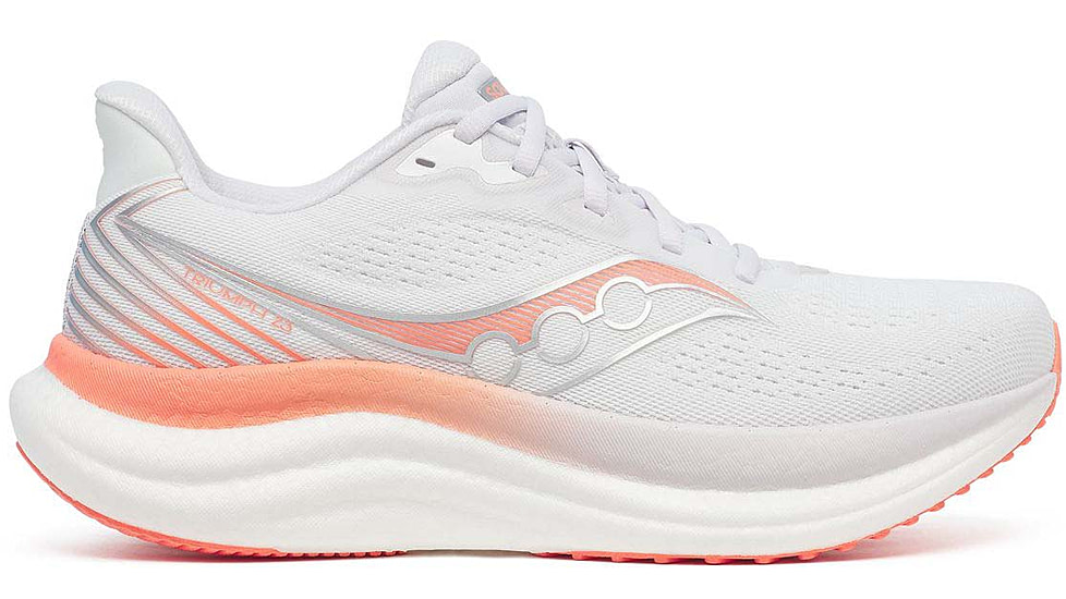 Saucony Triumph 23 - Womens, White/Wistful, 9.5, S11023-244-M-9.5