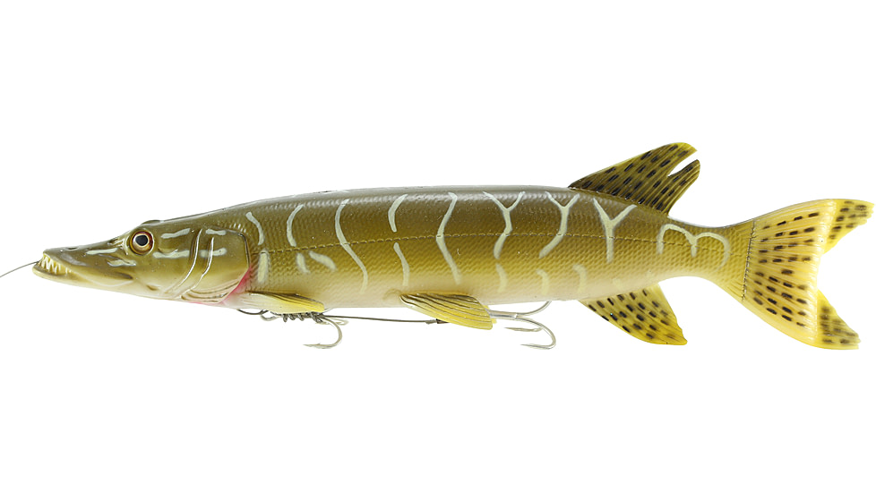 Savage Gear 3D Line Thru Pike Soft Bait, Pack of 1, 12in, Pike, 1586921