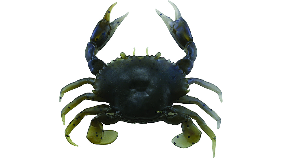 Savage Gear 3D PVC Crab Soft Bait, Pack of 1, 1in, Blue Crab, 1586972
