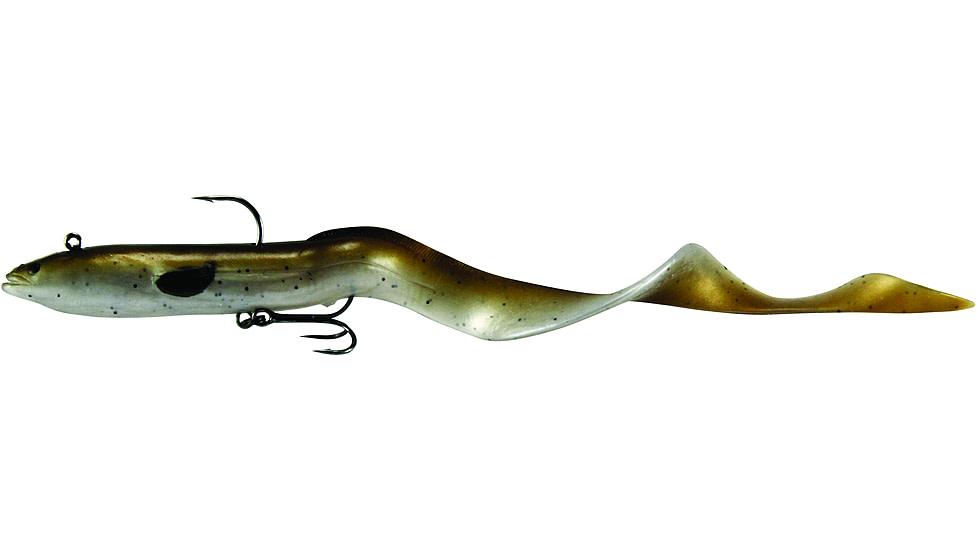 Savage Gear 3D Real Eel Soft Bait, Pack of 1, 8in, Olive Brown Pearl, 1586993