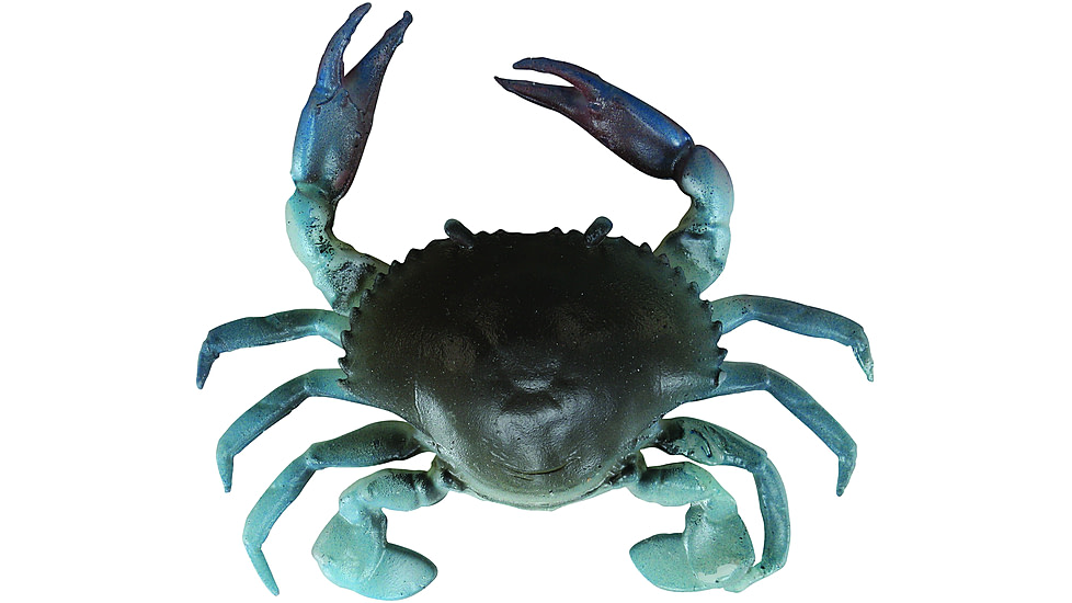 Savage Gear 3D TPE Crab Soft Bait, Pack of 1, 3in, Blue Crab, 1587135