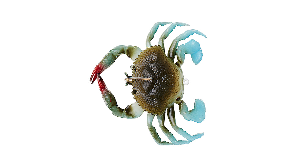 Savage Gear Toughtec Crab Soft Bait, Pack of 1, 0.75in, Blue Crab, 1586642