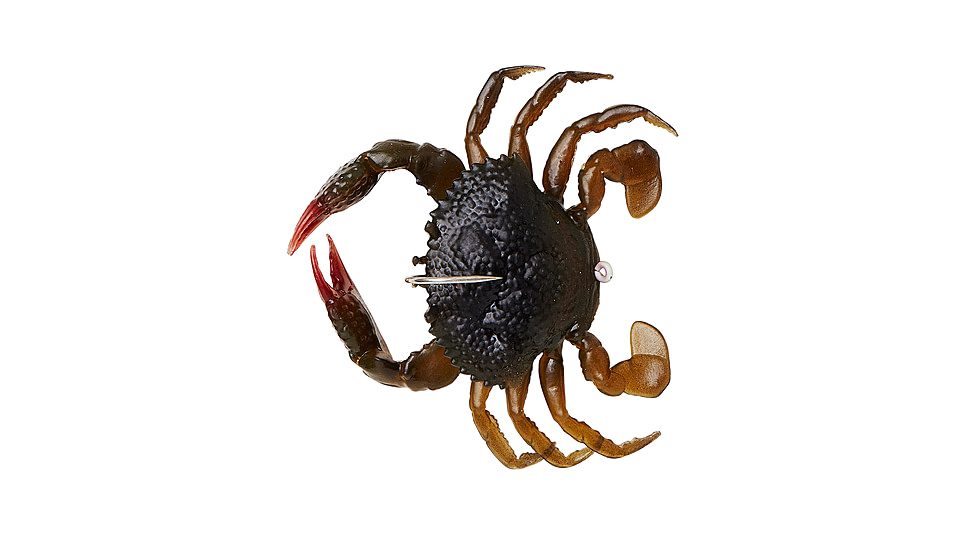 Savage Gear Toughtec Crab Soft Bait, Pack of 1, 0.75in, Dark Brown Olive, 1586644