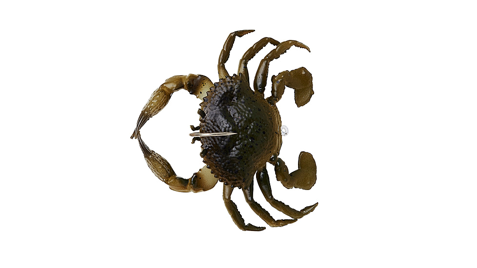Savage Gear Toughtec Crab Soft Bait, Pack of 1, 0.75in, Green Crab, 1586646