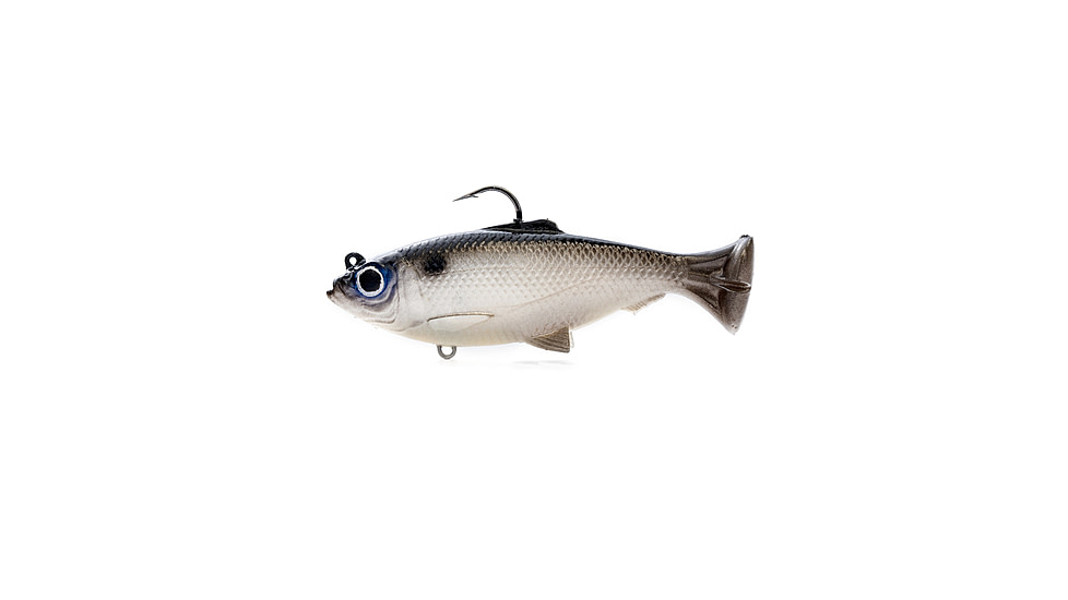 Savage Gear Pulse Tail Baitfish RTF Soft Bait, Pack of 1, 4in, White, 1585632