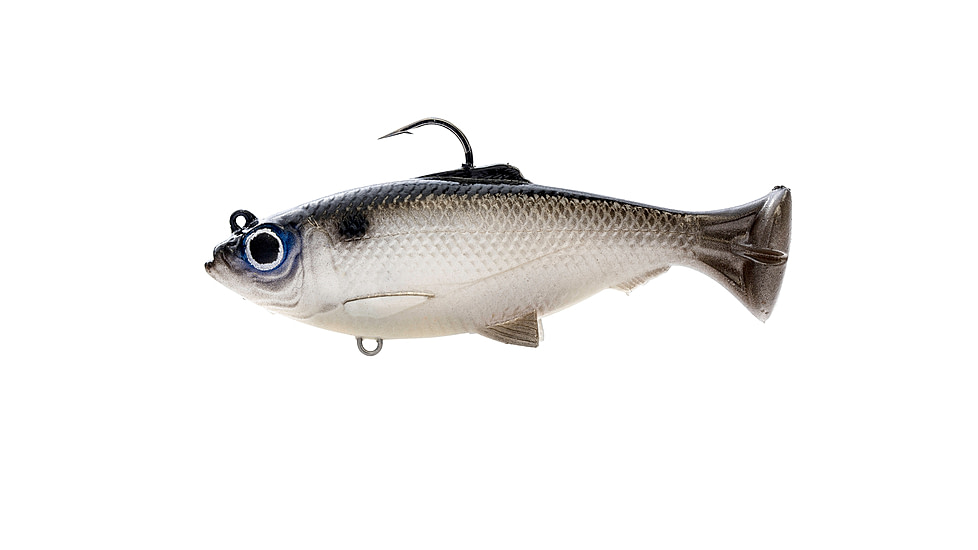 Savage Gear Pulse Tail Baitfish RTF Soft Bait, Pack of 1, 3in, White, 1586285