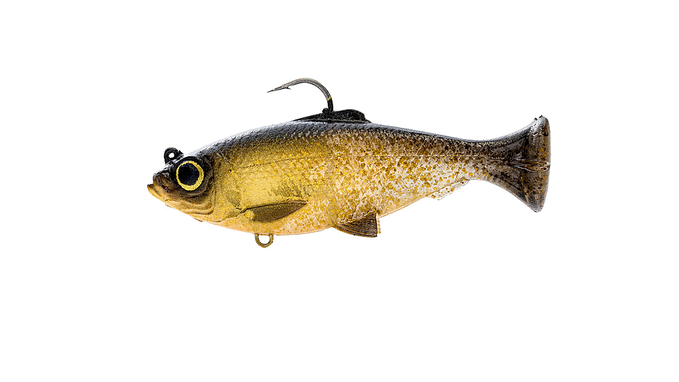 Savage Gear Pulse Tail Baitfish RTF Soft Bait, Pack of 1, 3in, Black Gold, 1586286