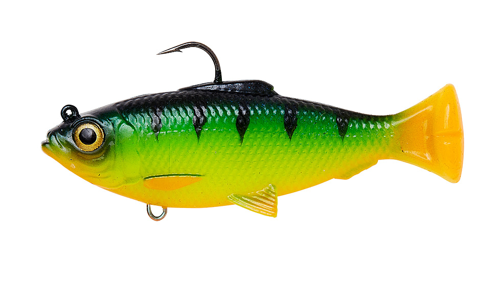 Savage Gear Pulse Tail Baitfish RTF Soft Bait, Pack of 1, 3in, Firetiger, 1586288