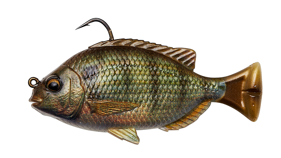 Savage Gear Pulse Tail Pinfish RTF Soft Bait, Pack of 1, 4in, Dark Pinfish, 1585904