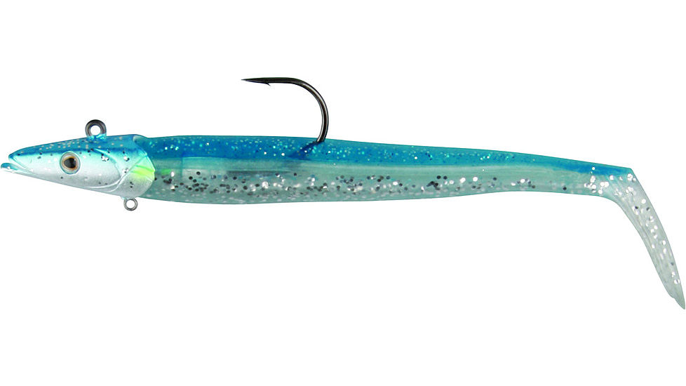 Savage Gear Sandeel Soft Bait, Pack of 2, 5in, Blue Silver, 1587015