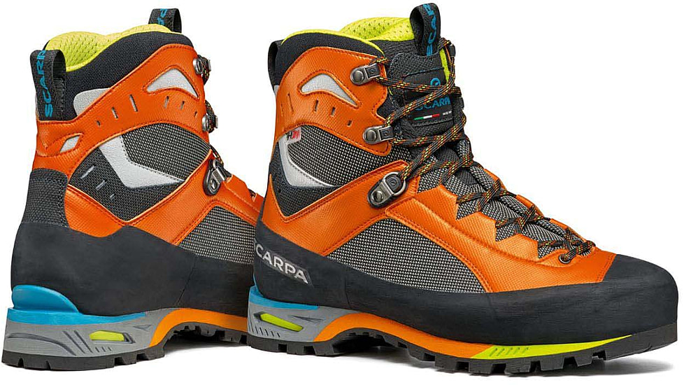 Scarpa Charmoz HD Mountaineering Shoes - Mens, Shark/Orange, 42.5, 71052/250-SrkOrg-42.5
