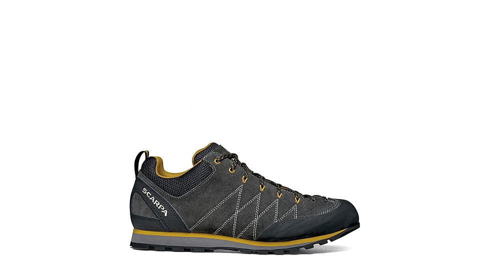 Scarpa Crux Shoes - Mens, Shark/Mustard, 43.5, 72053/350.8-SrkMus-43.5