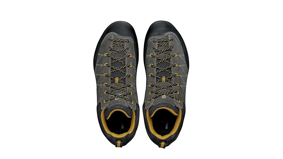 Scarpa Crux Shoes - Mens, Shark/Mustard, 43.5, 72053/350.8-SrkMus-43.5