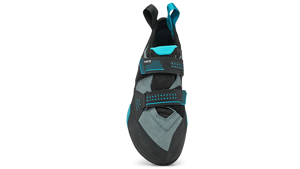 Scarpa Force Climbing Shoes - Mens, Conifer/Azure, 43, 70049/001-ConAzr-43