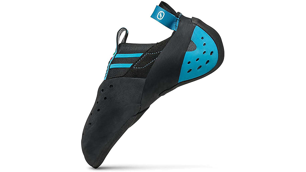 Scarpa Instinct S Climbing Shoes, Black/Azure, 38.5, 70039/000-BlkAzr-38.5