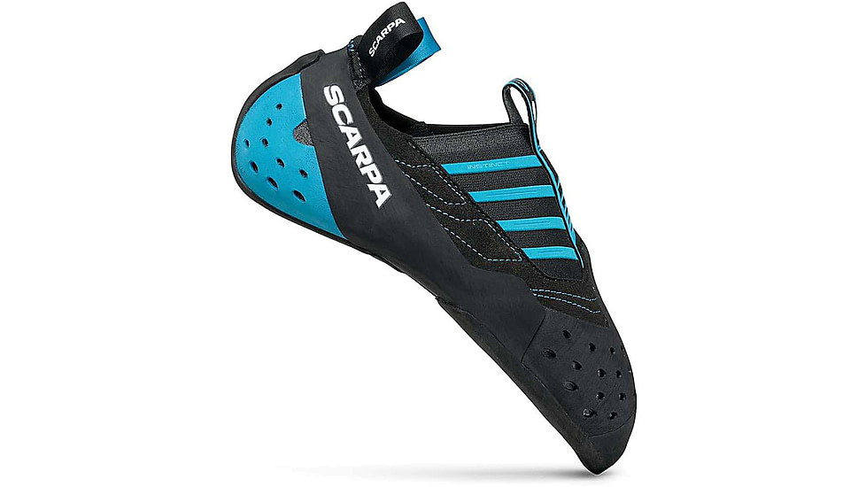 Scarpa Instinct S Climbing Shoes, Black/Azure, 38.5, 70039/000-BlkAzr-38.5