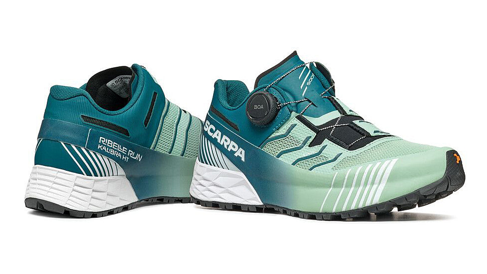 Scarpa Ribelle Run Kalibra HT Shoes - Womens, Misty Jade/Deep Lagoon, 36, 33084/352-MstJdeDpLgn-36