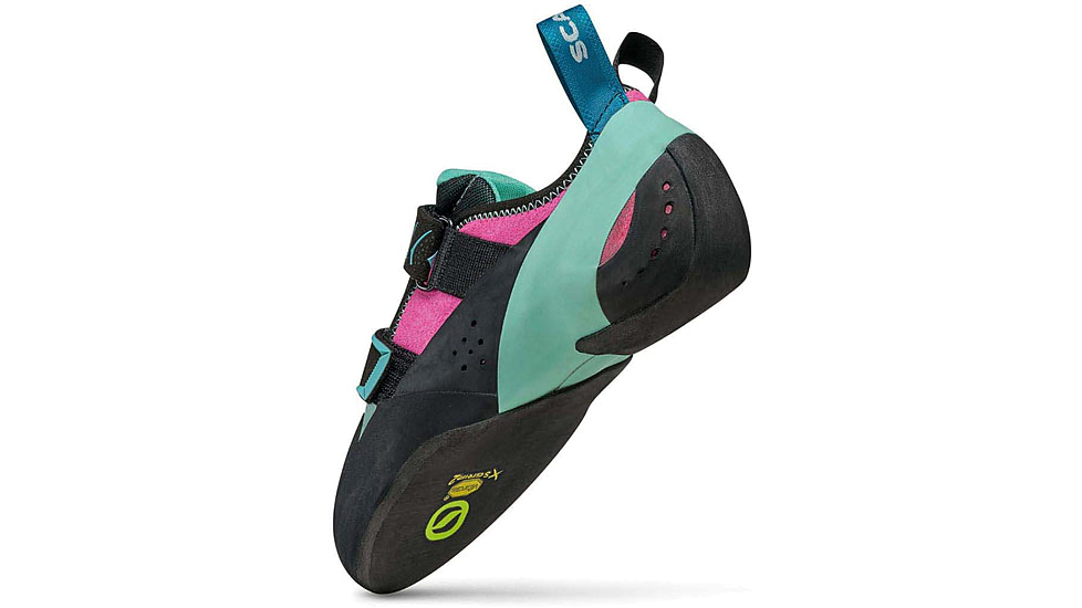 Scarpa Vapor V Climbing Shoes - Womens, Dahlia/Aqua, 37.5, 70040/002-DalAqua-37.5
