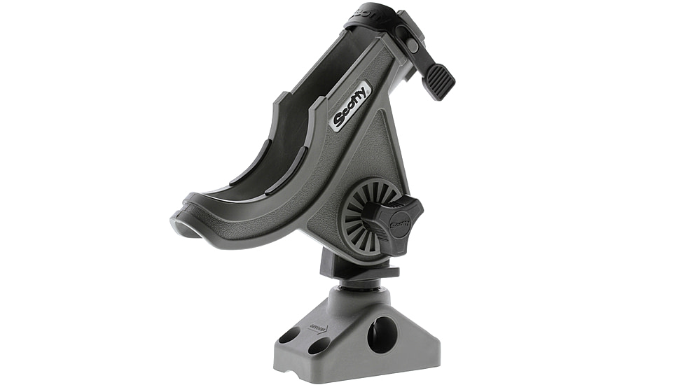 Scotty 280 Bait Caster/Spinning Rod Holder, Grey, 0280-GR