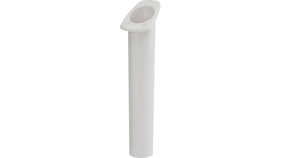 Sea-Dog Narrow Gunnel Flush Mount Rod Holder - White 77693