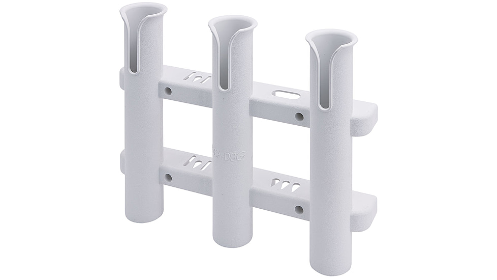 Sea-Dog Three Pole Rod Storage Rack - White 77689