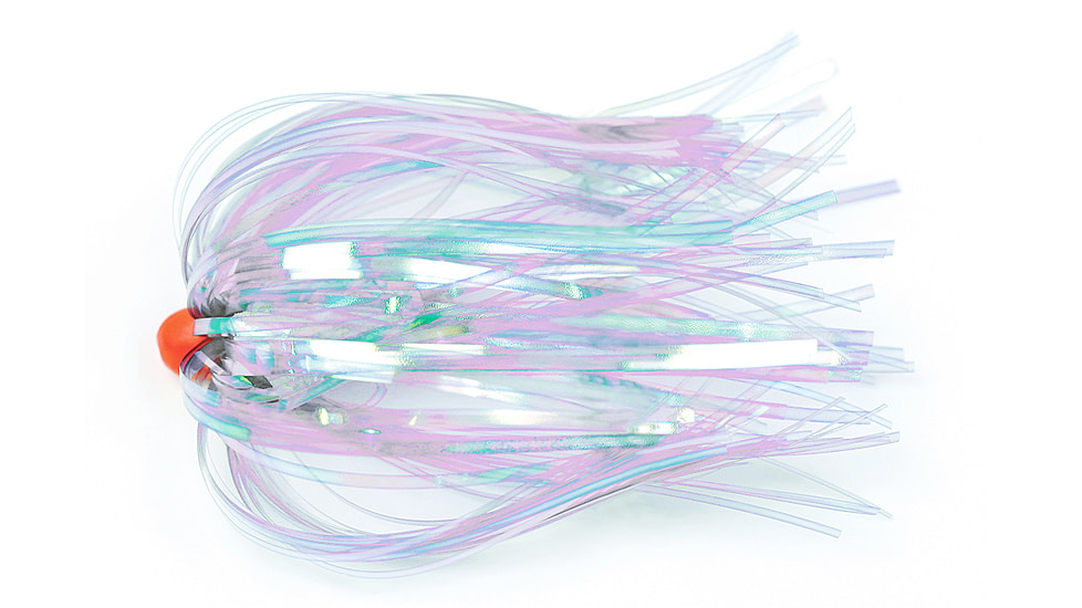 Sea Striker Ballyhoo Duster, 4&quot;, 1/4 oz Red Head, Pearl Skirtescent, FD342PRL