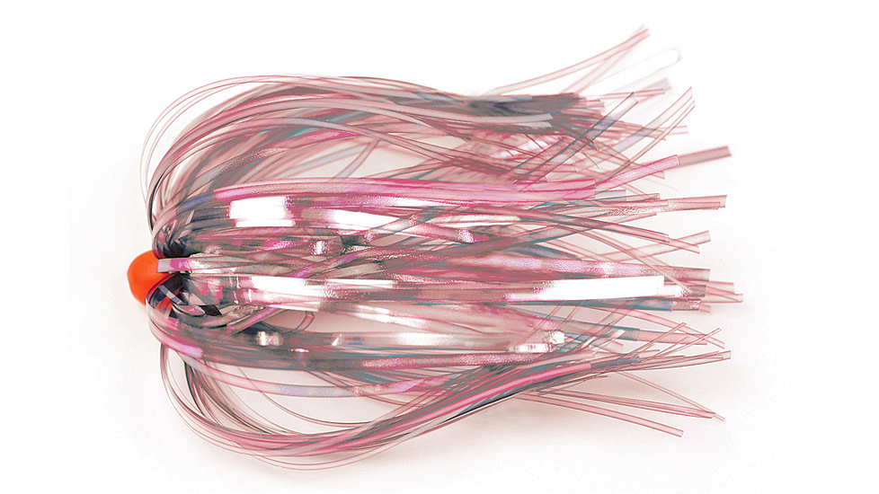 Sea Striker Ballyhoo Duster 4&quot;, 1/4 oz Red Head, Pink Pearl Skirt, FD343PK