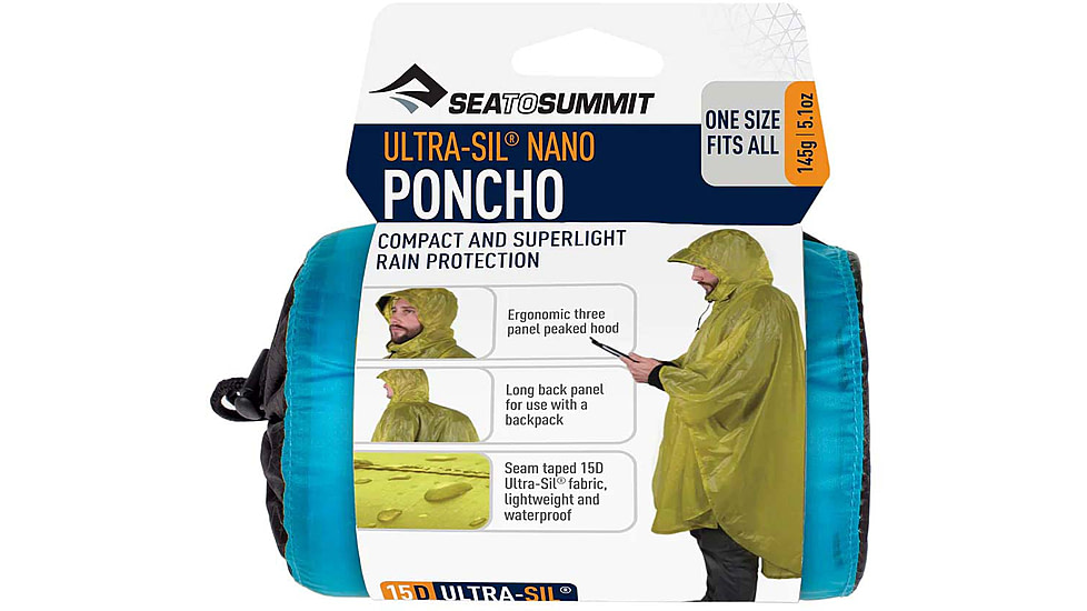 Sea to Summit Ultra-Sil Nano Poncho-Pacific Blue