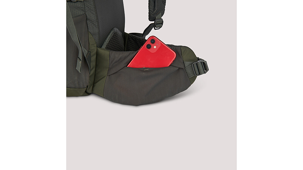 Sierra Designs Flex Hike 20-30L Backpacks, Peat/Fiery Red, 80711823PT