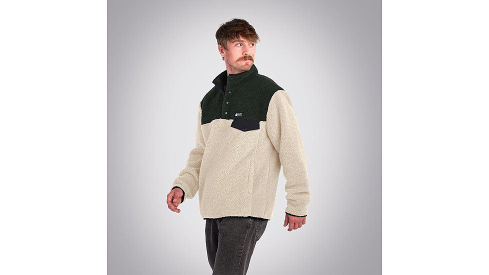 Sierra Designs Hale Snap Pullover - Mens, Cream, Large, 22940923CRM-LG