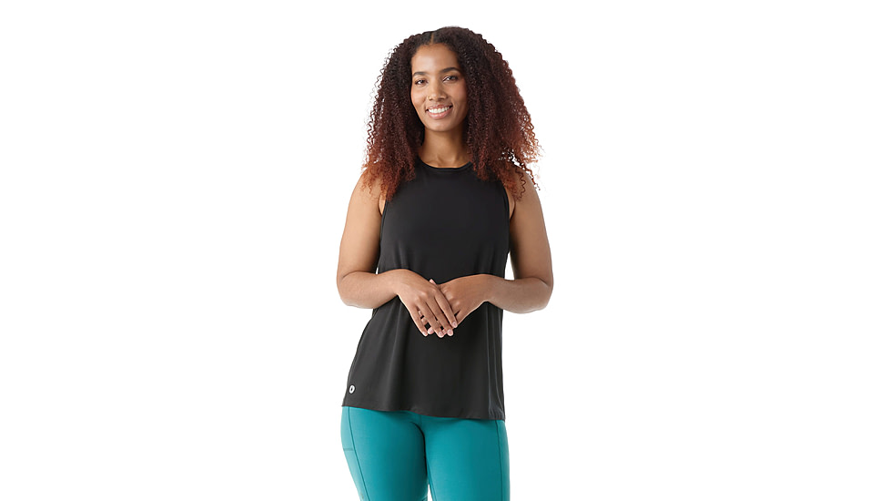 Smartwool Active Ultralite High Neck Tank - Womens, Black, Large, SW002373001100L000