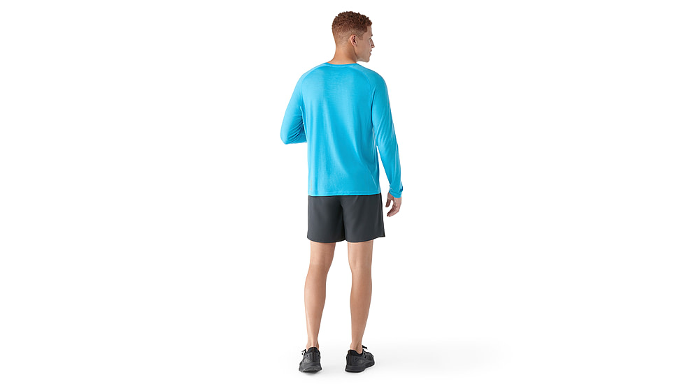 Smartwool Active Ultralite Long Sleeve - Mens, Pool Blue, Medium, SW016546N18100M000