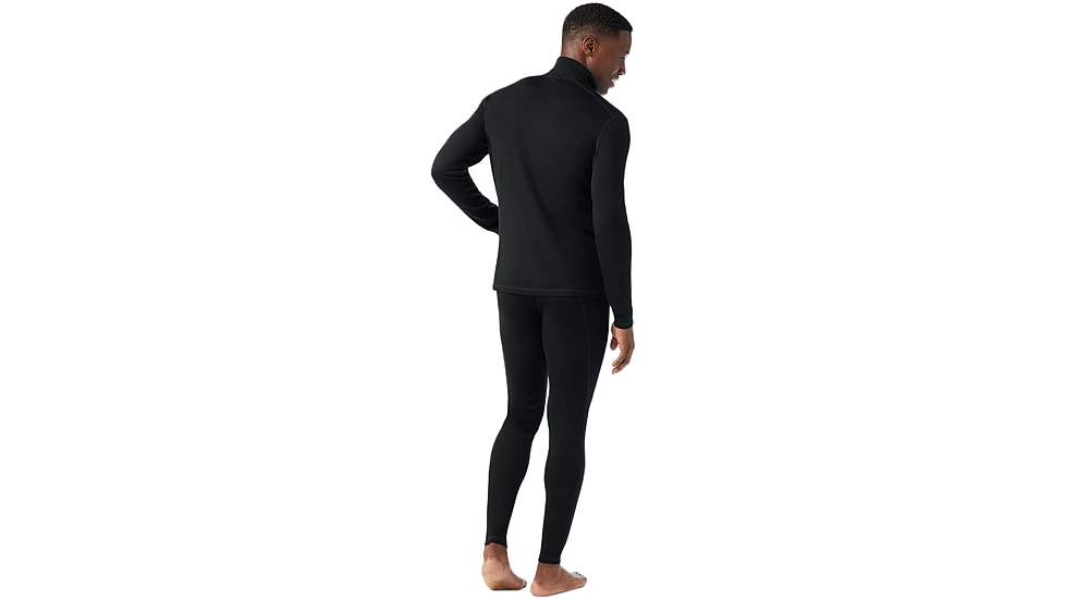 Smartwool Classic Thermal Merino Base Layer 1/4 Zip - Mens, Black, Large, SW002821001100L000